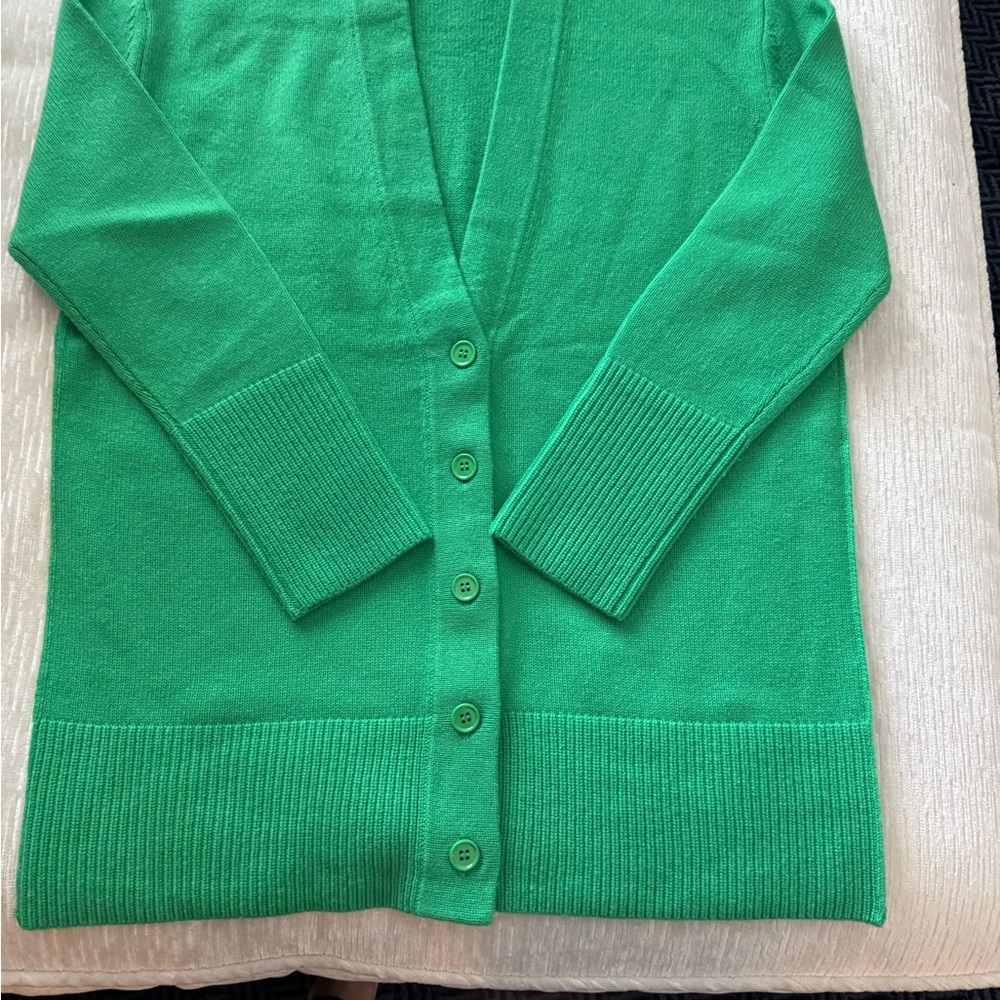 Alice + Olivia Green Cardigan